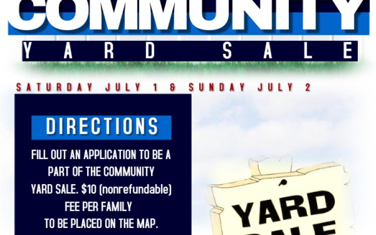 Sign up using the Town-Wide Yard Sale application 2023